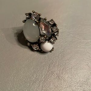 Cluster Rhinestone Cocktail Ring